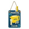 Pastis Boccia Club Blechschild Vintage Deko 20 x 14 cm