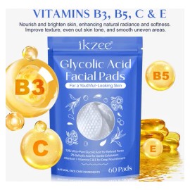 Pads Faciales Ácido Glicólico Ácido Salicílico Anti-acné Mixta Noche