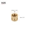 DTGN M8x8x10mm (ID x L x OD) Knurled Insert Nuts