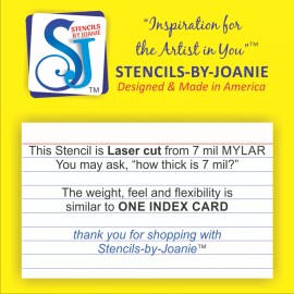 Stencils by Joanie Joanie 24" Stencil Vintage Looking Merry Christmas Seasonal Holiday Country Sign