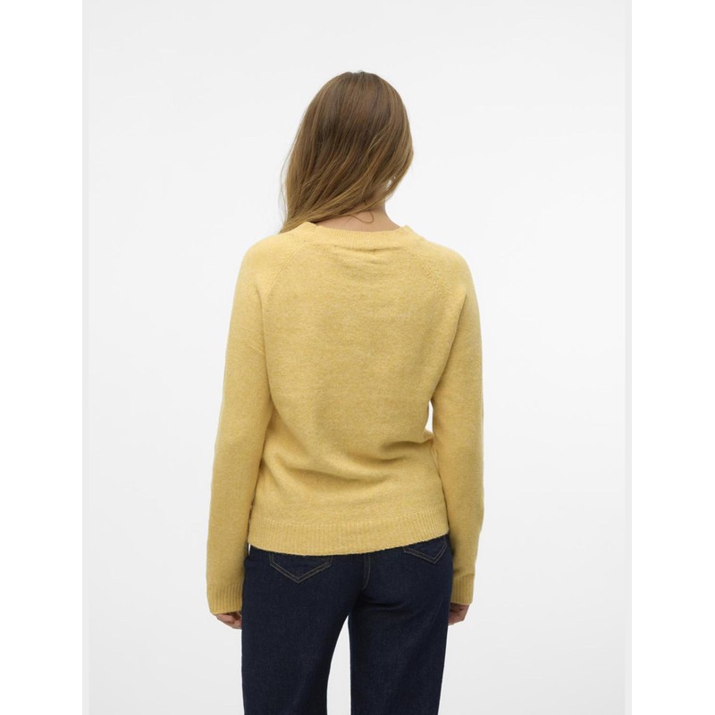 VERO MODA Women's Vmdoffy LS O-Neck Blouse Noos Blouse, Golden