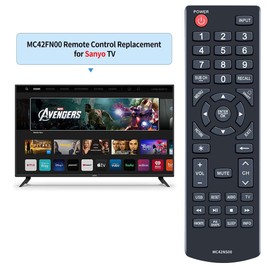PZL New MC42NS00 Replacement Remote Control for Sanyo LCD LED HDTV TV FVD5044 DP24E14 DP58D34 DP65E34 FVD3924 DP39D14 DP42D24 DP50E44 DP55D44 FVF5044