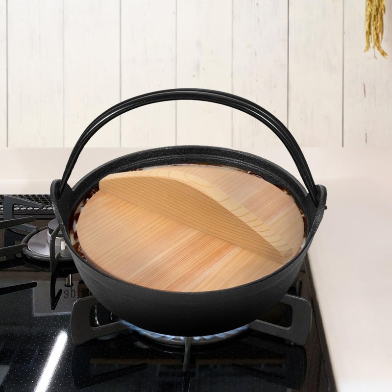 TIKUSAN Wooden Cooking Drop Lid Otoshibuta Made in Japan (6.3")