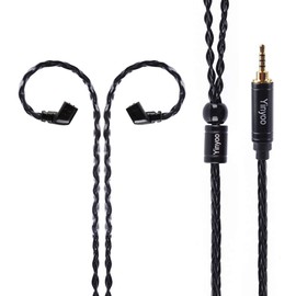 YINYOO 8 Core Silver Plated 0.75mm QDC Headphone Cable with 2.5mm Plug for KZ ZSN PRO/ZSN PRO X/ZSX/ZSX/ZS10 PRO/ZS10 PRO X/EDX PRO/EDS/EDXS (QDC, 2.5mm)