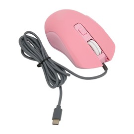 Usb C Mouse Type C Wired Gaming Mouse 7 LED Backlight 4 Adjustable DPI 6 Buttons for Office Home PC Laptop Desktop Pink