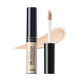 THE SAEM Concealer, Cover Perfection Tip Concealer, 01, Clear Beige, 0.2 oz (6.5 g)