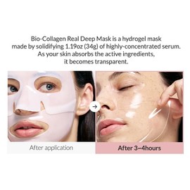 A'mere Beauty Bio-Collagen Real Deep Mask, Hydrating Overnight Hydrogel Mask, Pore Minimizing, Elasticity Improvement