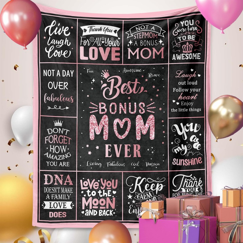 Ownxhbc Gifts for Bonus Mom from Daughter, Bonus Mom Birthday
