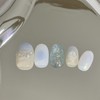[Handmade Nail Tips] Dream Sea Nail Tips - Coffin Egg
