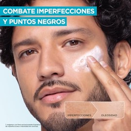 Garnier Express Aclara Limpiador profundo exfoliante Anti-imperfecciones con Ácido Salicílico y Vitamina C, 150ml. Ideal para piel con tendencia al...
