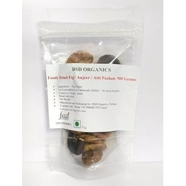 BSD Organics Foody Dried Fig/Anjeer/Atti Pazham - 250 Grams