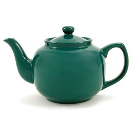 Green Classic 6 Cup Ceramic Teapot