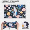 NICENEEDED Flowers Stretchable Book Cover, Elastic Book Sleeve, Stretchable Book