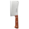 Juvale Meat Cleaver - 8-Inch Stainless Steel Blade, Wood Handle