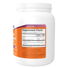 NOW Supplements, Multi Collagen Protein Types I, II & III Powder, Bone, Joint, and Skin Health, 16 oz (454 g)