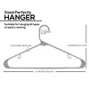 Utopia Home Plastic Hangers 20 Pack - Space Saving Clothes