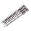 4 Pcs 100mm S2 Alloy Steel Slotted Screwdriver Bits 3mm