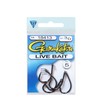 Gamakatsu Bundle: Fishing Live Bait Hooks - Size 1/0 (6