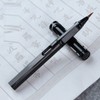 Isshinsai Fountain Pen Re-inkable, Screw Type, Black Brush Pen, Fine