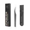 BLACKWINGS 2 Models Stainless Steel Eyelash Tweezers