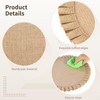 6 Pcs Round Burlap Placemats, 15 Inch Reusable Table Mats,