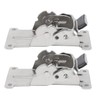Zicojia 2PCS 0-90-180 Degree Self-Locking Folding Hinge Table Legs Silver
