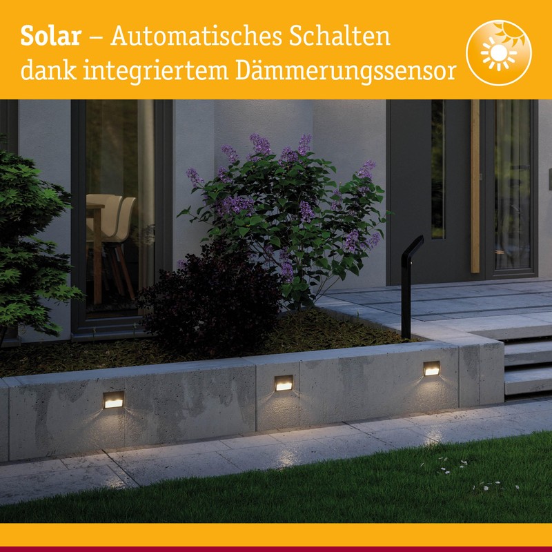Paulmann 94234 Solar Stair Light LED Outdoor Light Including 1x