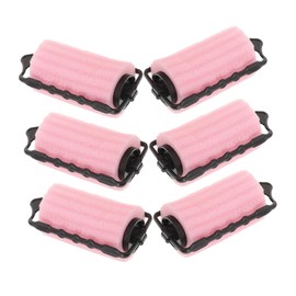FRCOLOR 6pcs Large Hair Rollers Soft Sponge Curlers for Overnight Styling No Heat Damage Effortless Waves Curls Comfortable Hair Tools for Home Professional Use