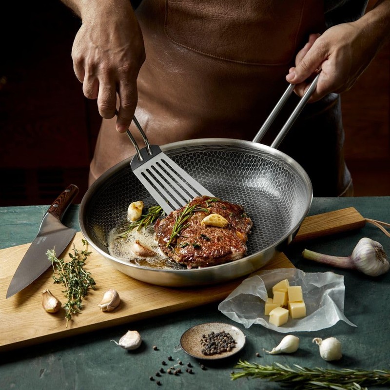 EVA-TRIO | Mosaic frying pan 9.5 Inch ceramic non-stick Slip-Let®