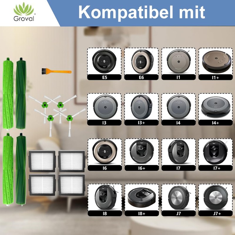 Replacement Parts Set Compatible with iRobot Roomba i8 i8+ i7