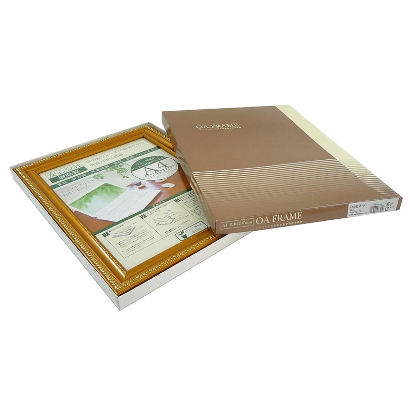 Daisen Picture Frame OA Frame Gold R A4 Resin Boxed