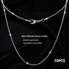 Weistiy 10 Pack Necklace Chain 925 Sterling Silver Necklace Snake