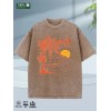 2025 Summer Mens Cotton Tshirt 100 Cotton Oversized Washed Soft