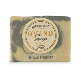 Rustic Charm Farm Goat Milk Soap (Black Pepper)