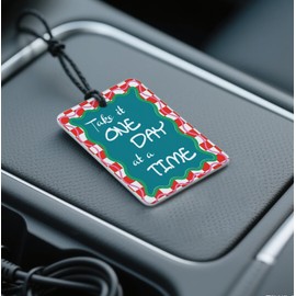 Nihilform Inspirational Quote Cologne Car Air Fresheners 4 - Pack Colorful Retro Design, Ideal Gift for Friends & Self - Care, for Car, Closet & Home