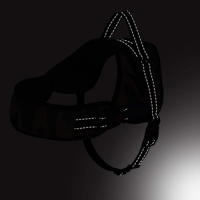 PETLOFT Dog Harness, Adjustable Soft Leash Padded No Pull Dog