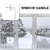ARTIBETTER Aluminum Alloy Window Handle Crank: White Lockable Casement Window
