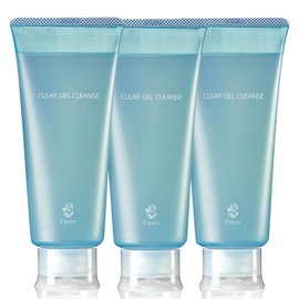 Fleuri Clear Gel Cleanse AC, Cleansing Gel, Makeup Remover, Pore, Blackheads, Keratin Care, Sensitive Skin, Dry Skin, Oily Skin, Azelaic Acid, Eyelashes OK, 5.3 oz (150 g), [Set of 3]