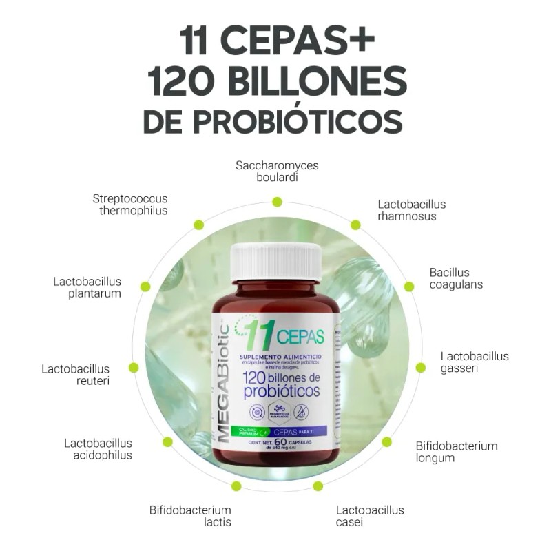 Probiticos 120 Billones Y 11 Cepas Para 60 Das (60