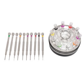 10pcs Screwdriver Kit for Watches Flat Blade Slotted Screwdriver with 20pcs Extra Replacement Blades