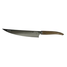 Laguiole en Aubrac Cuisine Gourmet Stainless Fully Forged Steel Made In France Cook's Chef 's Knife With Walnut Wood Handle, 9-in / 23cm