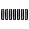 Wrangler JK 07-15 Clip On Grille Inserts Matte Black (7