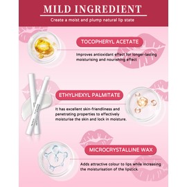 Lip Primer, 3Pcs Hydrating Clear Lip Balm, Colorless Lip Tint Moisturizer for Dry & Chapped Lips, Smooth Lightweight Lip Base, Lipstick Primer & Daily Lip Care Product, Thanksgiving Gift for Women Man