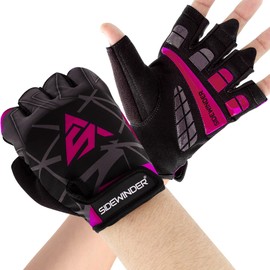 Sidewinder Workout Weight lifting Gloves Breathable Workout Gloves for Men and Women Gel Padded Shock-Absorbing Extra Grip Palm Protection Fingerless Exercise Gloves for Cycling Gym Climbing Training