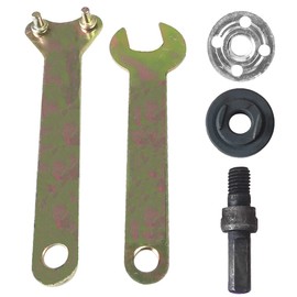 Hyamass 5 in 1 Electric Drill Conversion Angle Grinder Adapter Connecting Rod Kit with Wrench Variable Shaft Coupler Converter Tool,10mm Arbor Mandrel Adapter,Adapter Set for Most Small Angle Grinder