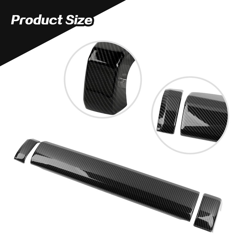JeCar 3pcs Carbon Fiber Dash Cover Trim Interior Accessories for