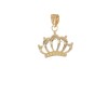 Unbranded 10K Yellow Gold Crown Pendant 10C989