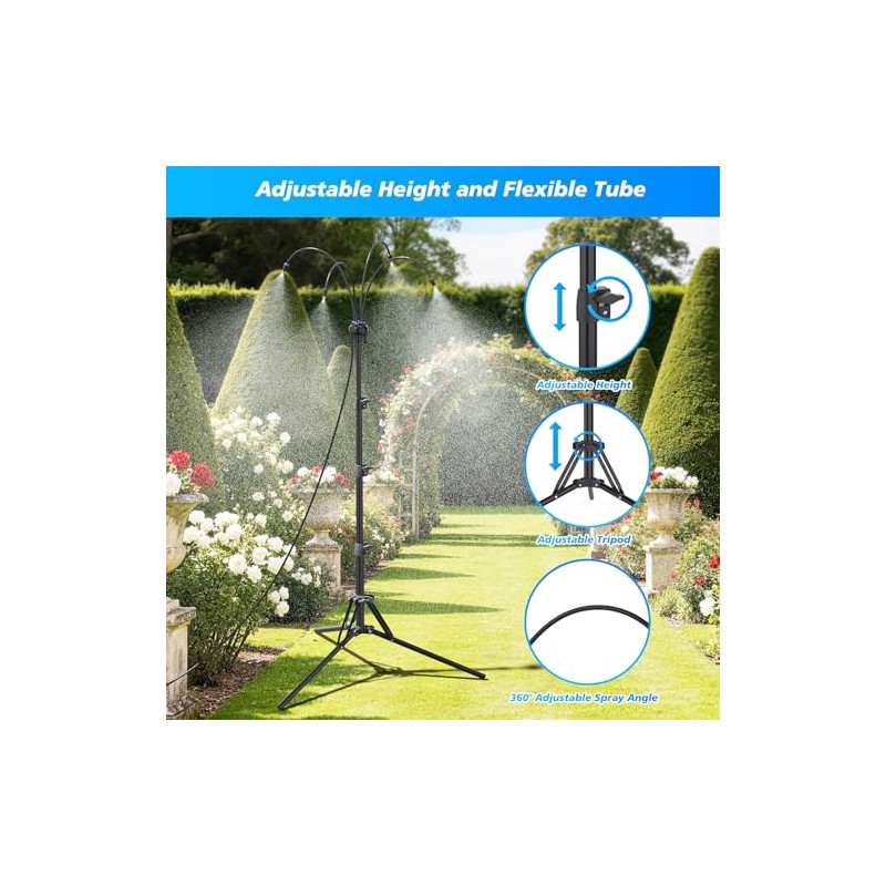LASTOOLS Adjustable Height Outdoor Misting System