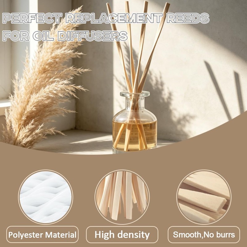 10 Inch Diffuser Sticks - Rattan Fiber Sticks for Essential