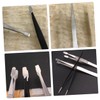 Outanaya 3pcs Stainless Steel Stamp Tweezers for Collecting and Applying